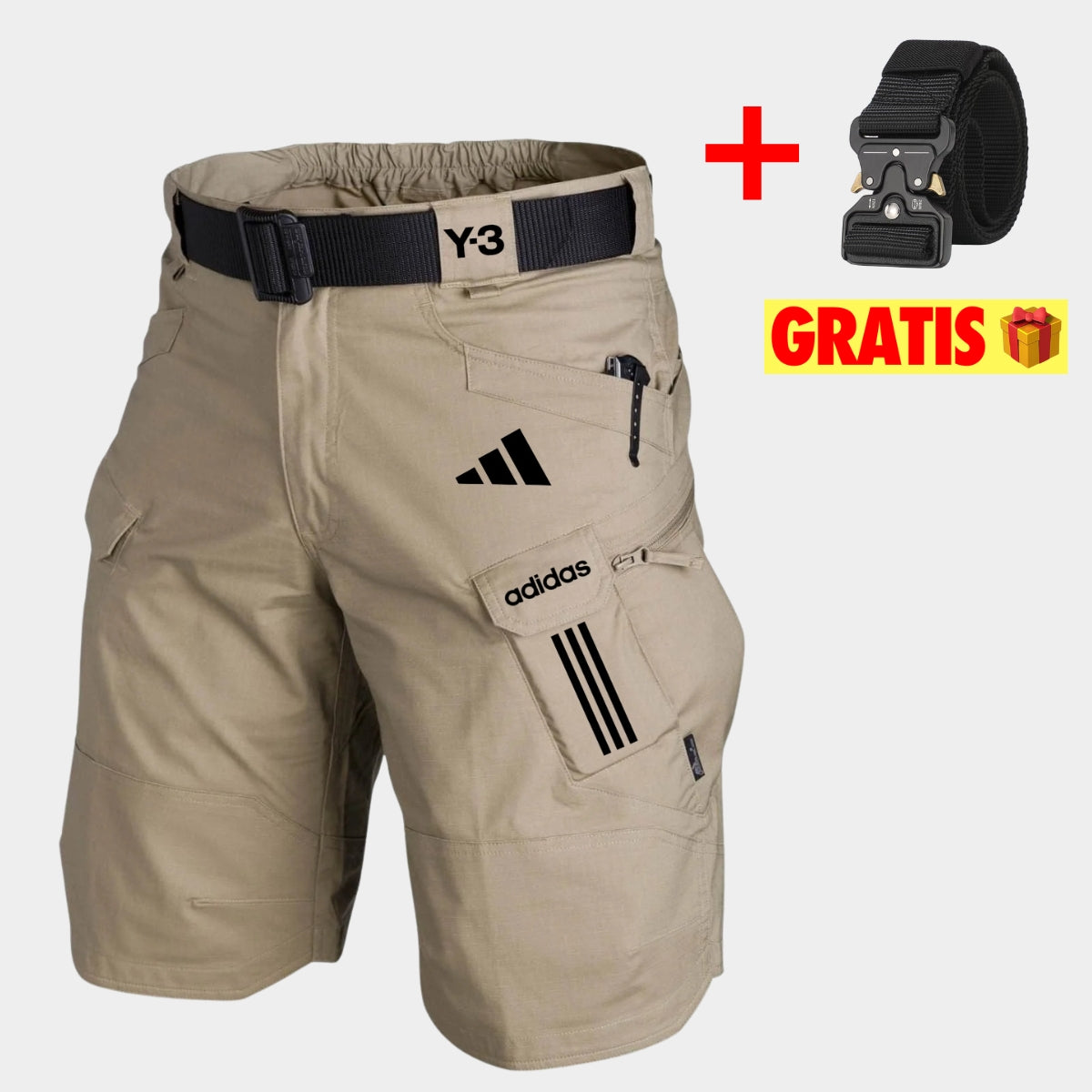 Taktiska Cargo-shorts + Gratis Bälte — UTFÖRSÄLJNING