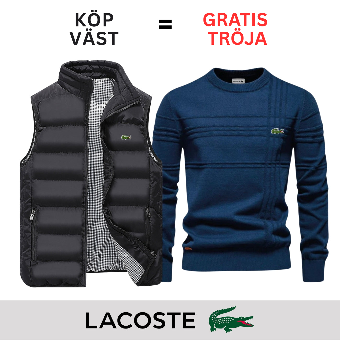 CASUAL VÄST + GRATIS TRÖJA || BEGRÄNSAT ERBJUDANDE