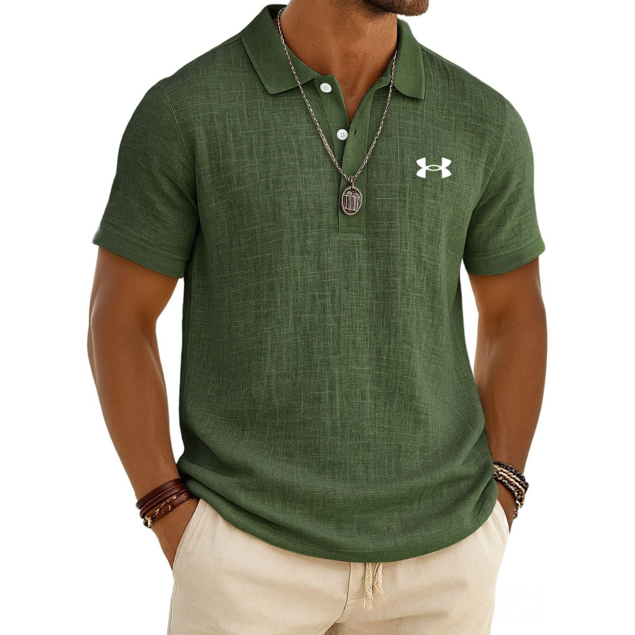 Modern strukturerad polo - utförsäljning