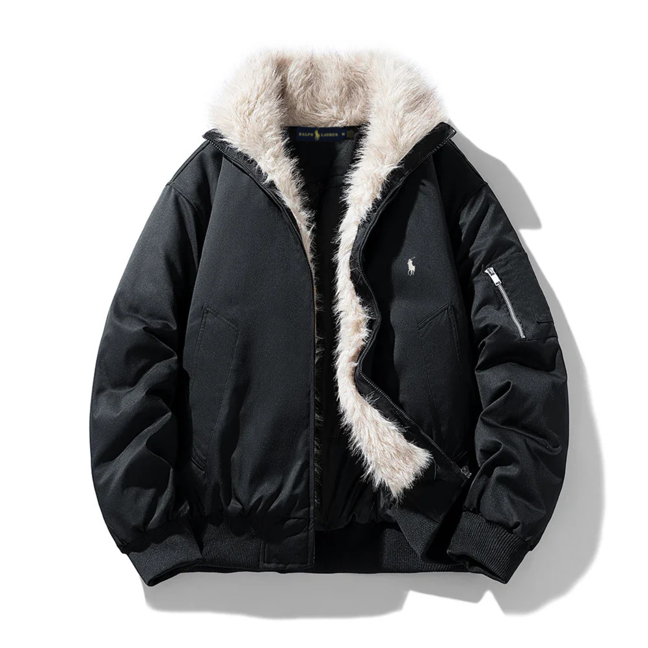 2026 Arctic Luxe Pälsfodrad Bomberjacka - Utförsäljning