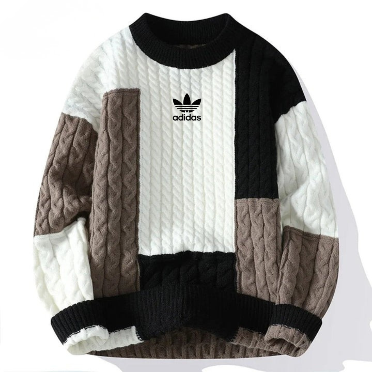 Retro Patchwork Tröja - UTFÖRSÄLJNING AV KOLLEKTION