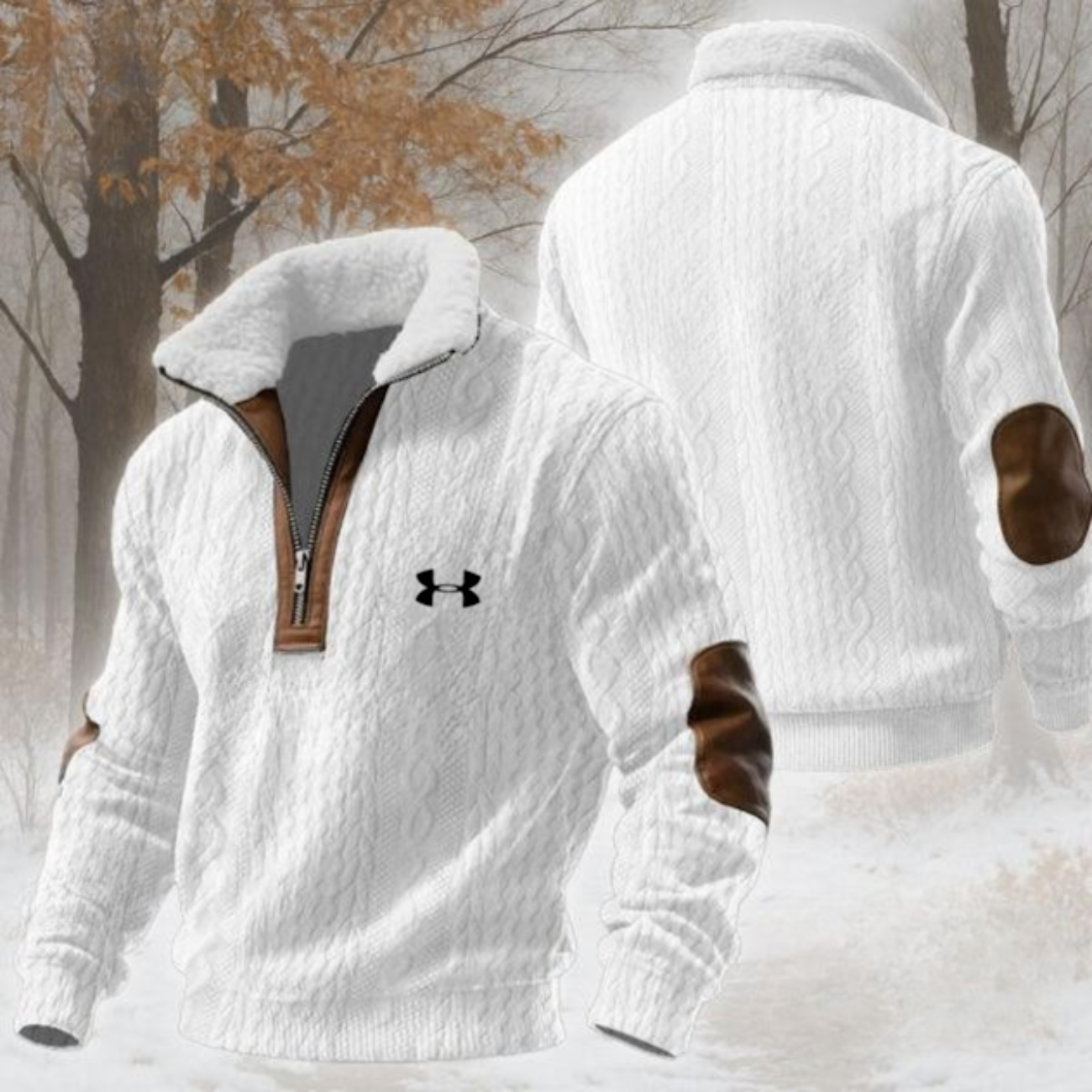 2026 Mysig Ribbad Zip-Up Tröja - Utförsäljning