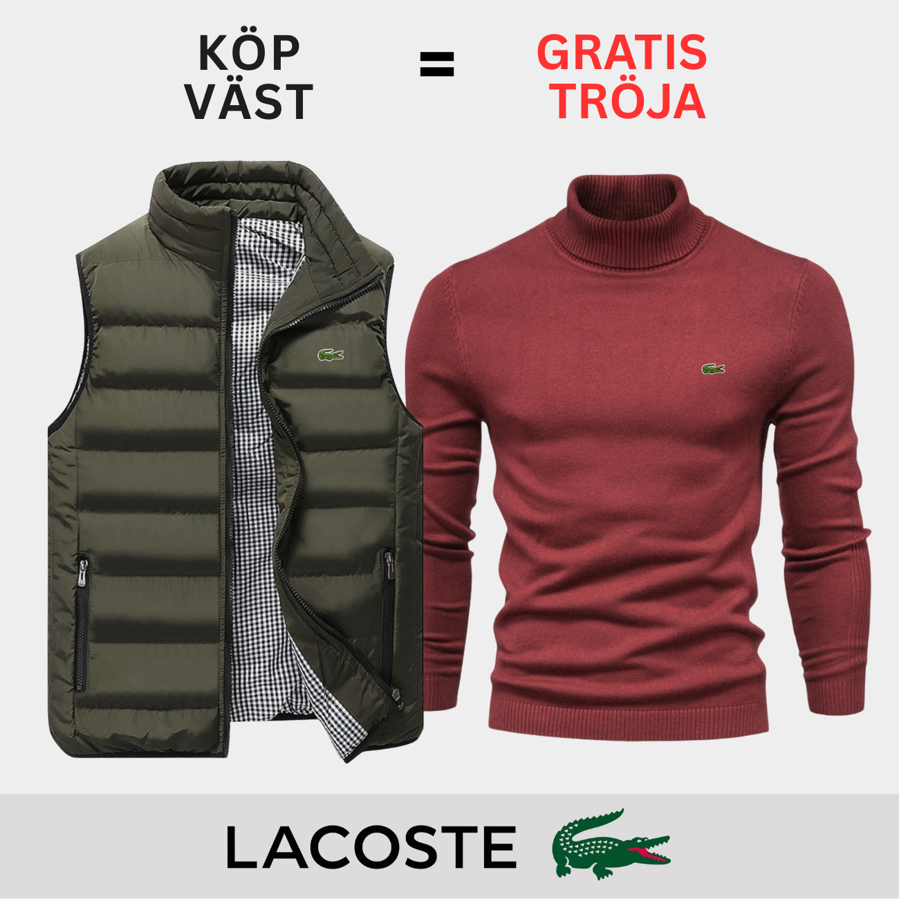 PREMIUM CASUAL VÄST + TRÖJA ERBJUDANDE || BEGRÄNSAT TID ERBJUDANDE
