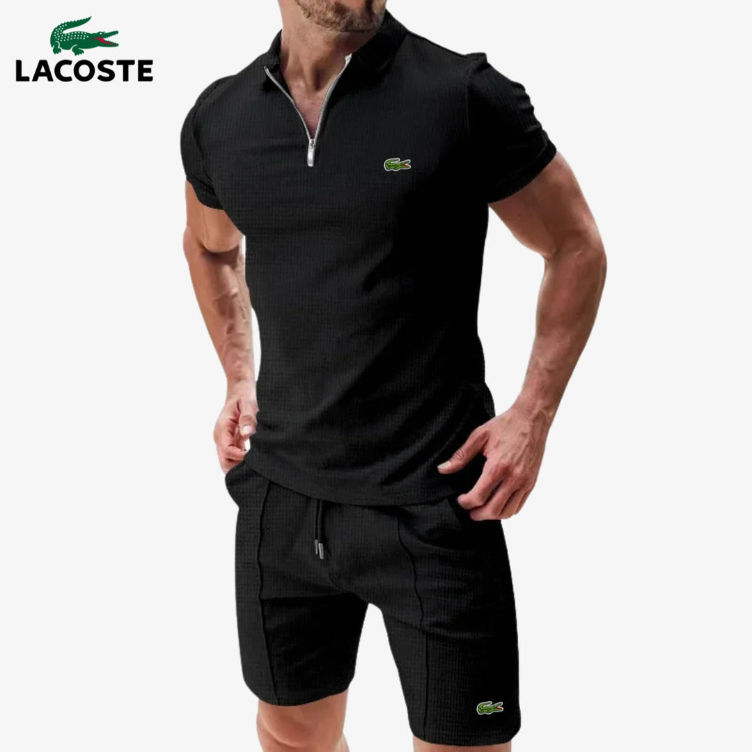 Zip-Polo & Shorts Set || Utförsäljning