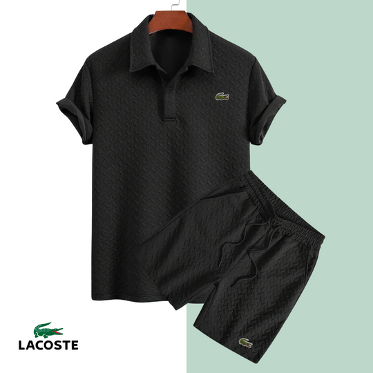 2026 Texturerad Sommar Polo Set || Utförsäljning