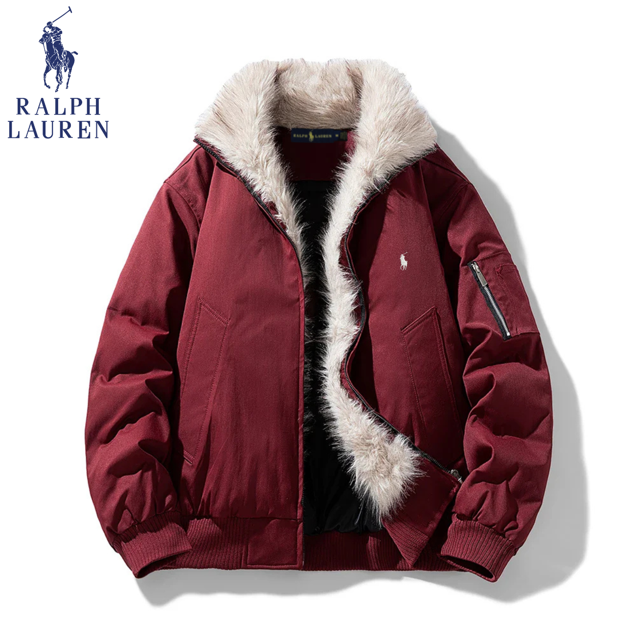 2026 Arctic Luxe Pälsfodrad Bomberjacka || Utförsäljning