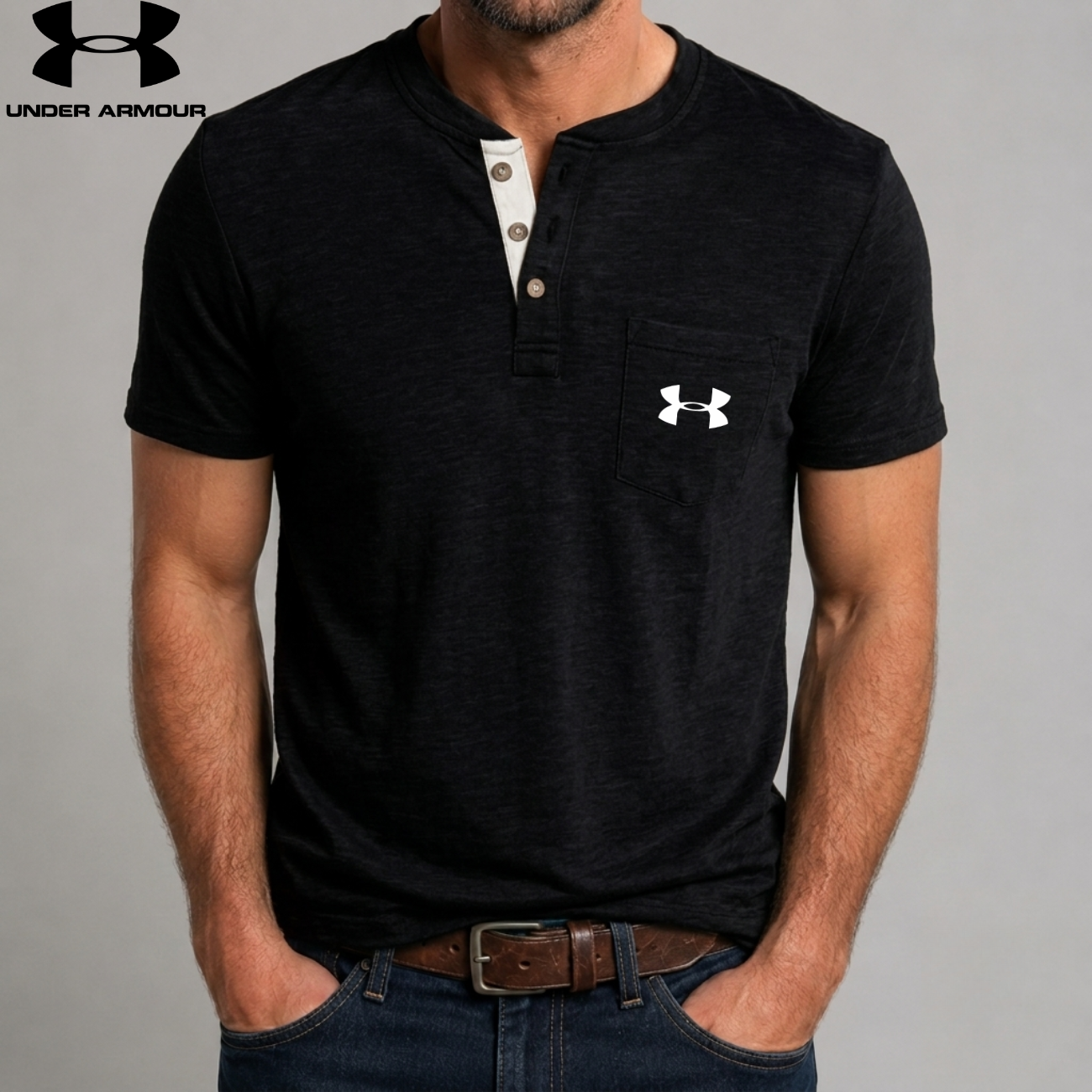 Premium Slub Knit Henley || Utförsäljning