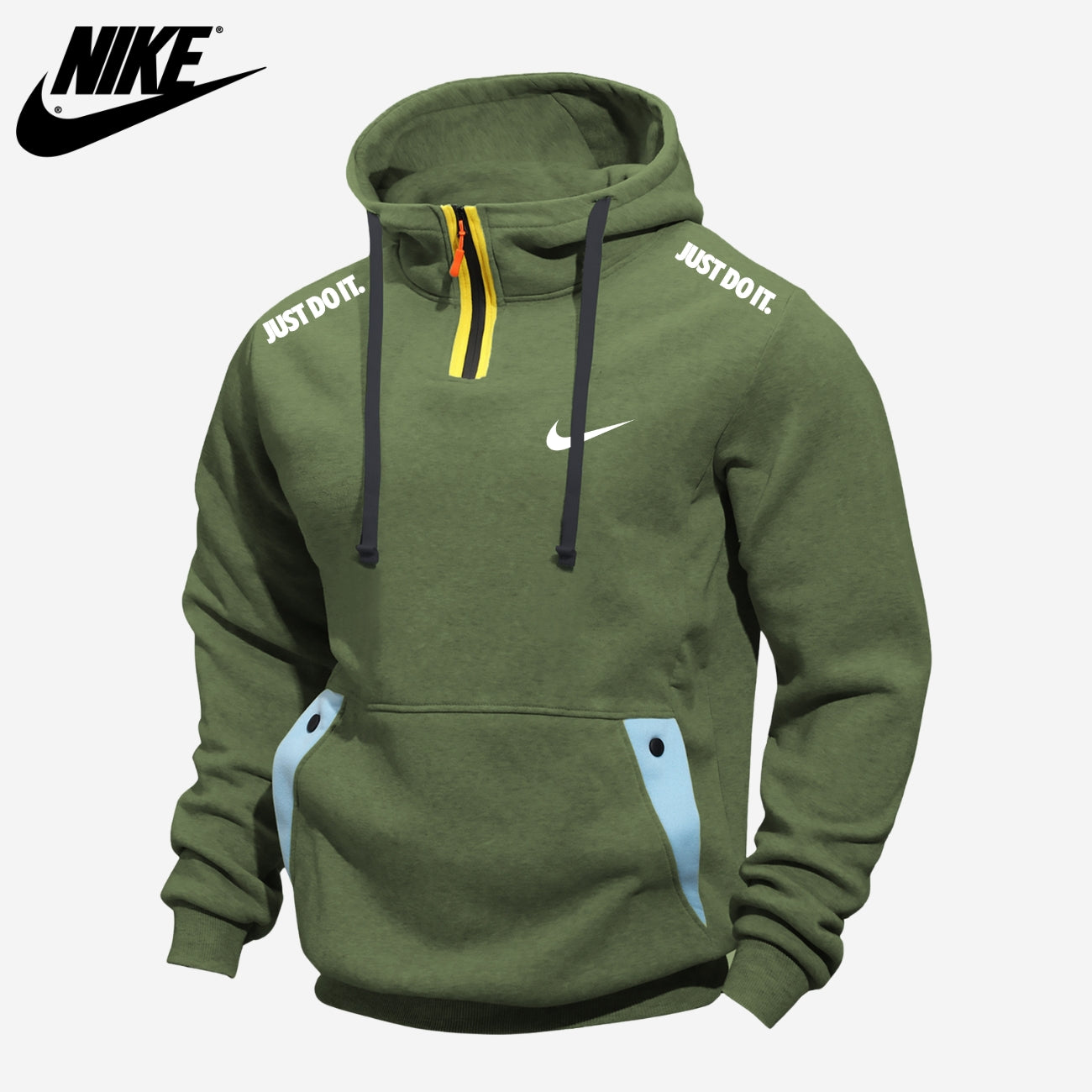 Avslappnad Half-Zip Hoodie || UTFÖRSÄLJNINGSPRIS
