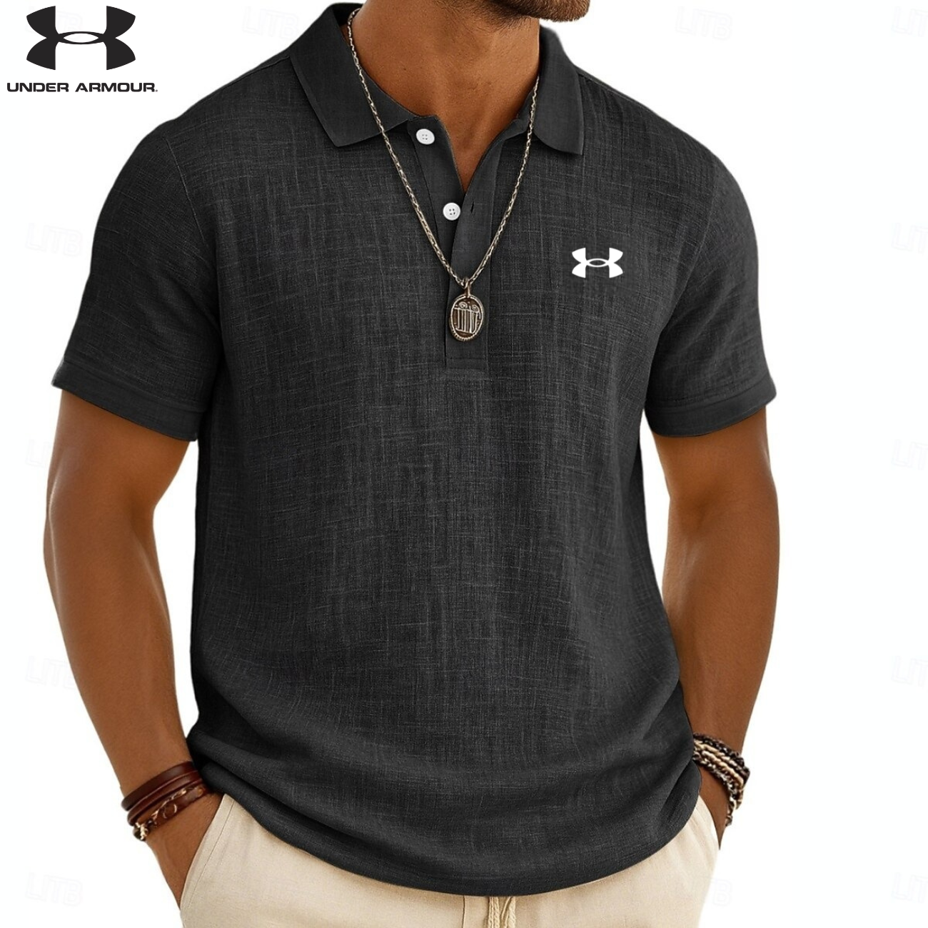 Modern strukturerad polo || utförsäljning