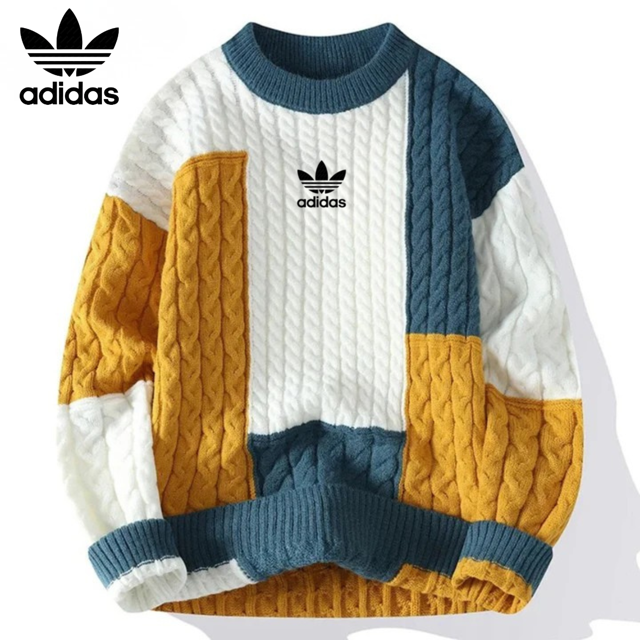 Retro Patchwork Tröja - UTFÖRSÄLJNING AV KOLLEKTION
