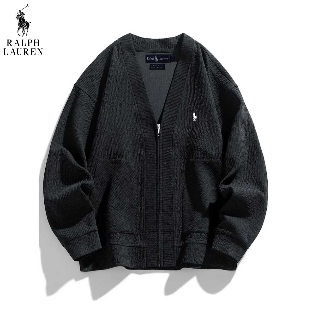 2026 Zip-up Cardigan i Strukturstickning || UTFÖRSÄLJNING