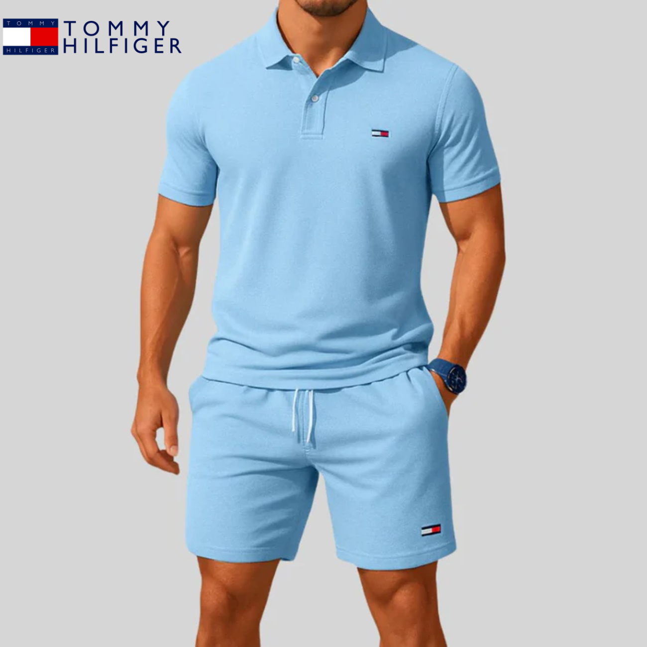 2026 Grundläggande Smal Färdig Piké & shorts set || Utförsäljningskampanj