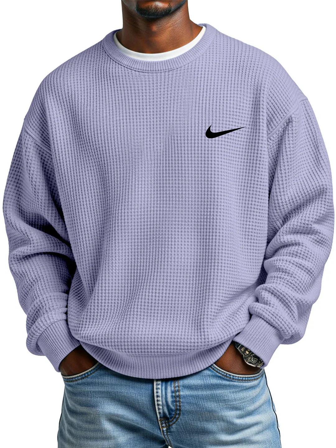 2026 Stickad Crewneck Sweatshirt || Utförsäljning