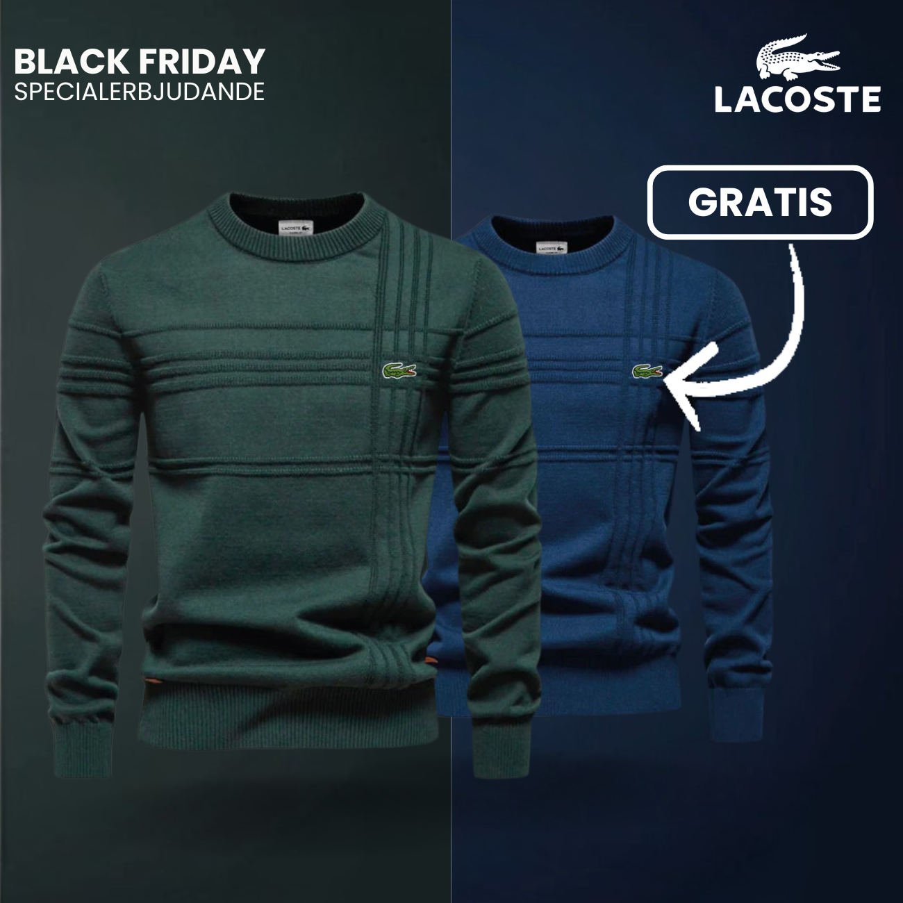 Herrtröja med Texturerad Design LC™ 1+1 Gratis (Utförsäljning)