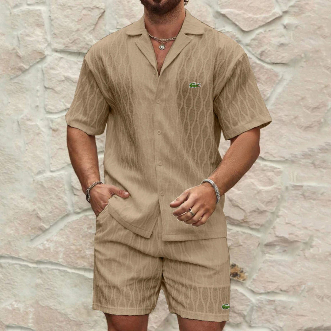 Sommarset Skjorta & Texturerade Shorts - REA