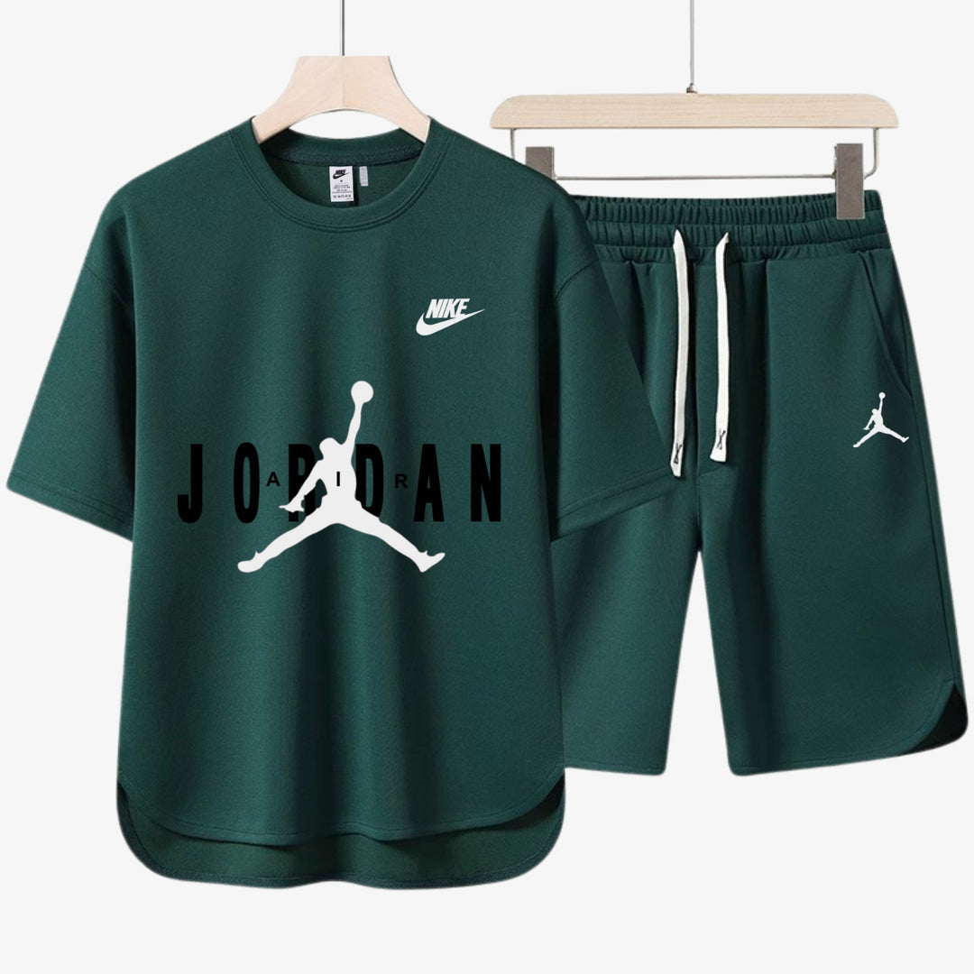 Avslappnad Herroutfit - T-shirt och Shorts
