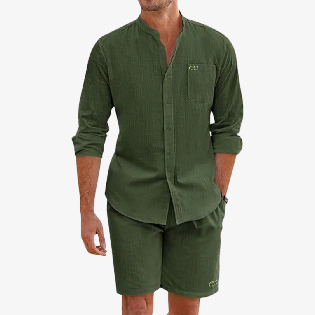 Elegant set med skjorta & shorts - UTFÖRSÄLJNING