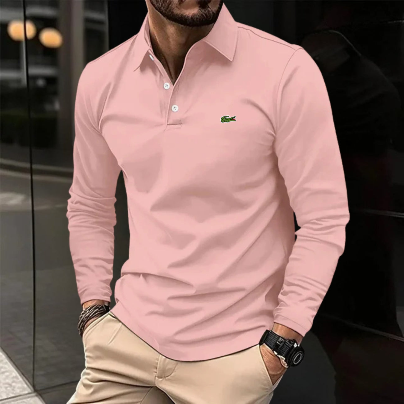 Långärmad Elegant Piké - UTFÖRSÄLJNINGSPRIS