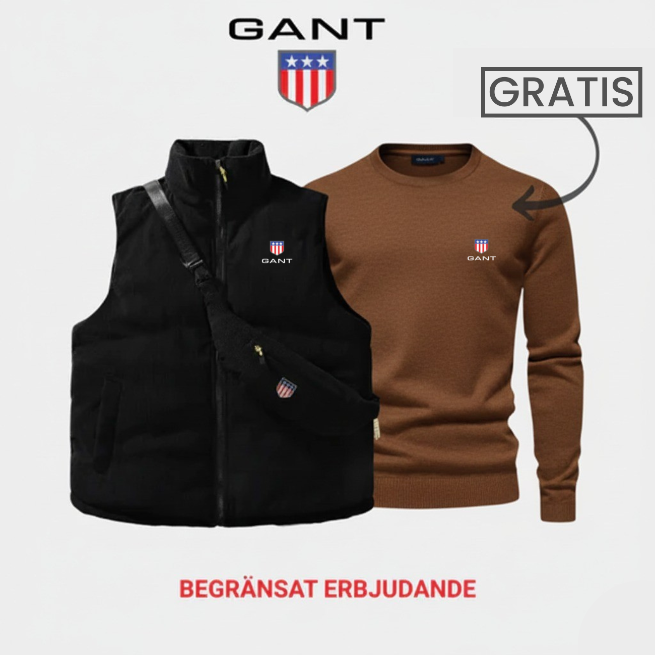 Komfort & Stil: Väst + Tröja 1+1 Gratis Erbjudande || Utförsäljning