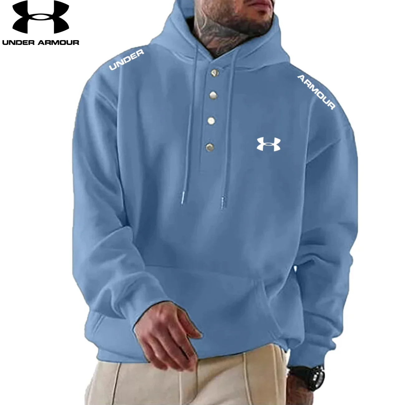2026 Modern knapp-hoodie || Utförsäljning