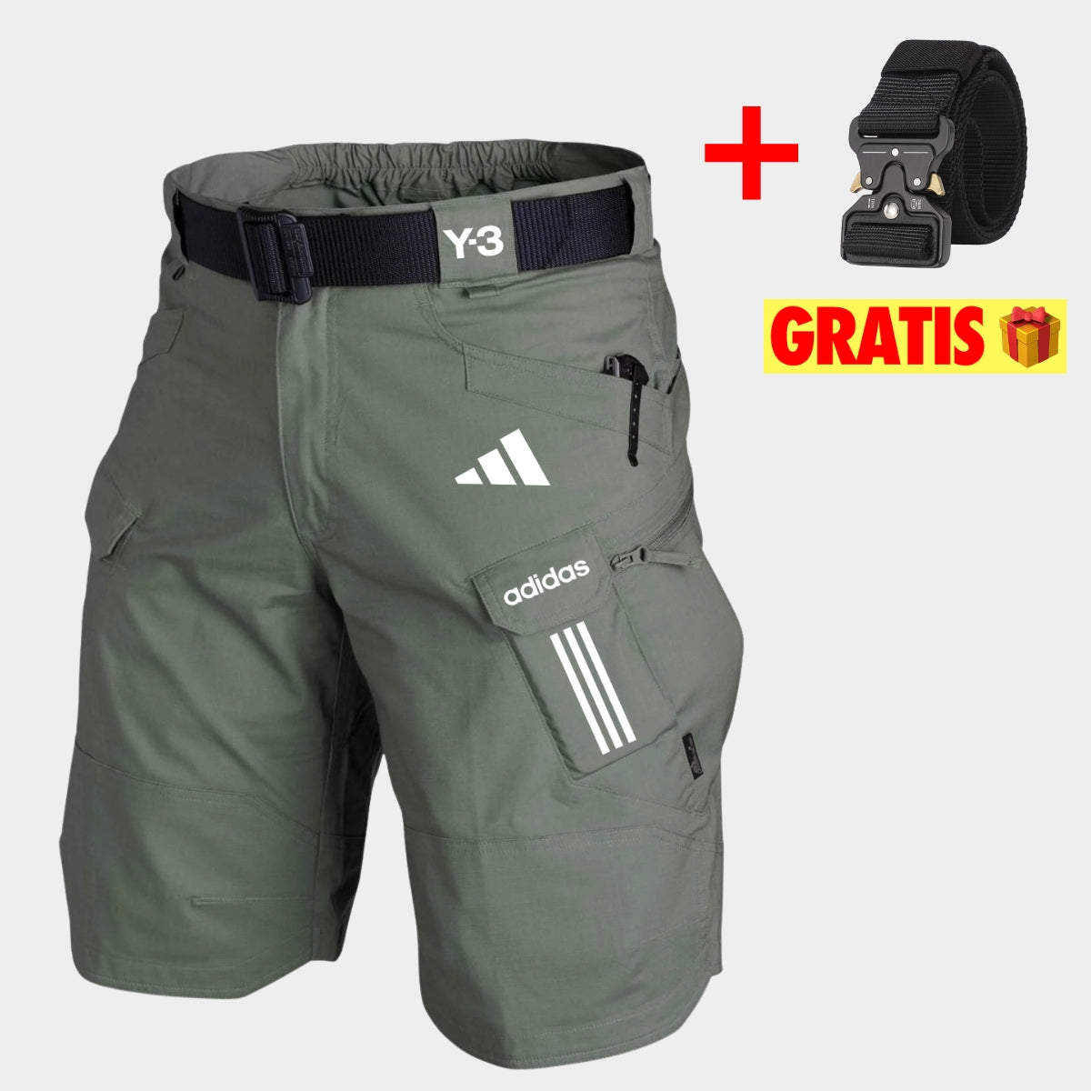 Taktiska Cargo-shorts + Gratis Bälte — UTFÖRSÄLJNING