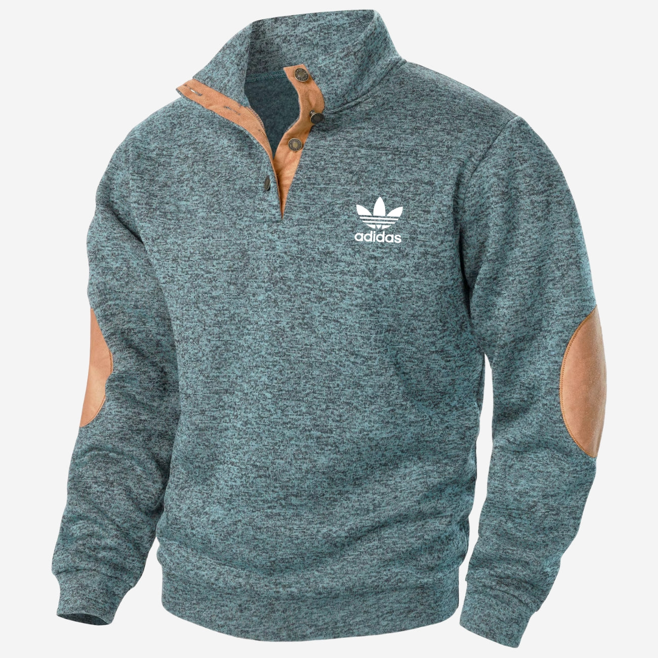 Halvknäppt sweatshirt - UTFÖRSÄLJNING