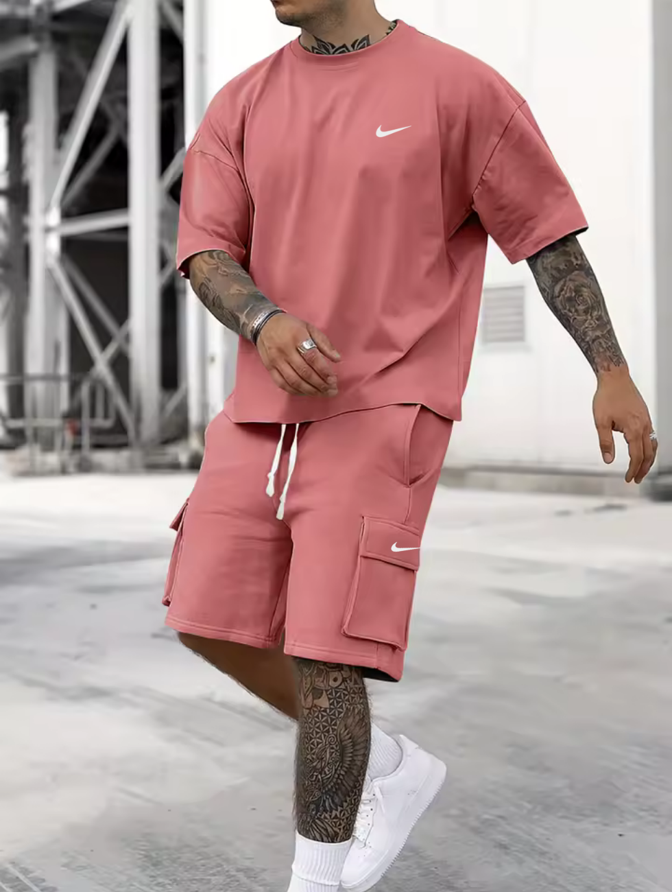 Dusty Rose Utility Tvådelat Set - Utförsäljning