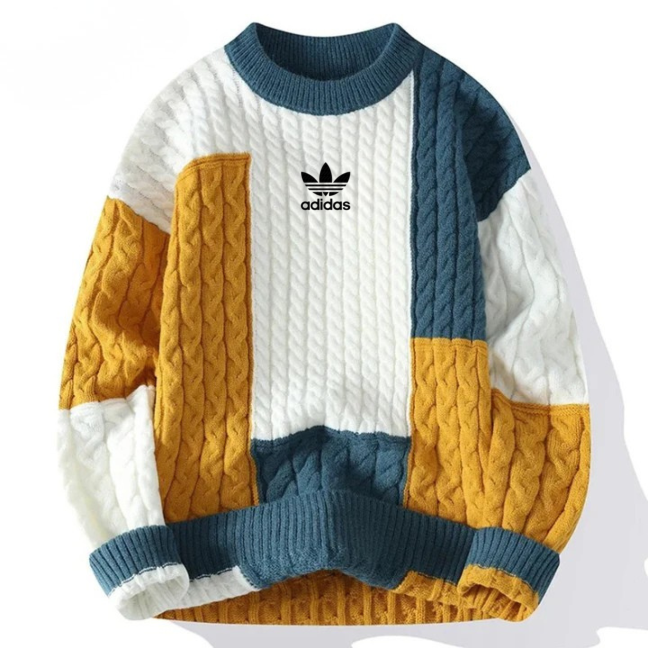 Retro Patchwork Tröja - UTFÖRSÄLJNING AV KOLLEKTION