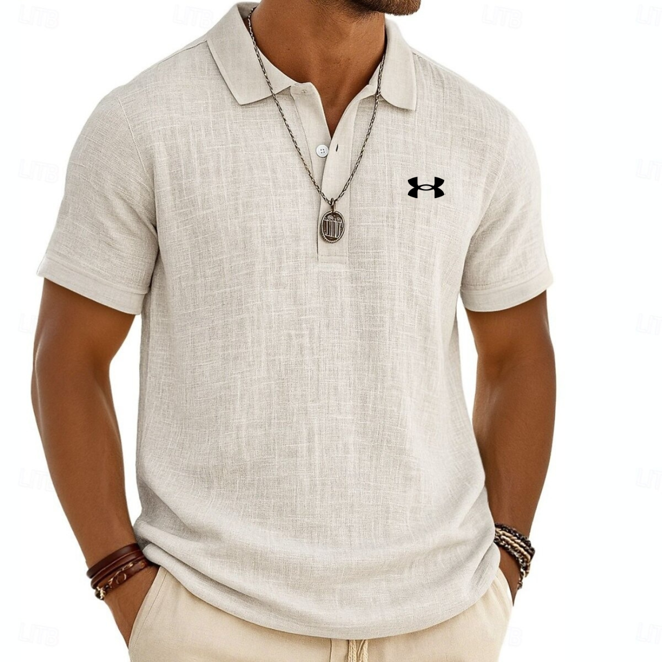Modern strukturerad polo - utförsäljning