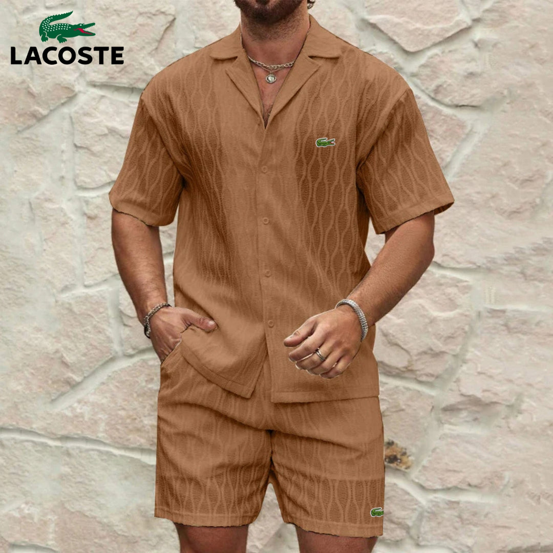 Sommarset Skjorta & Texturerade Shorts || REA