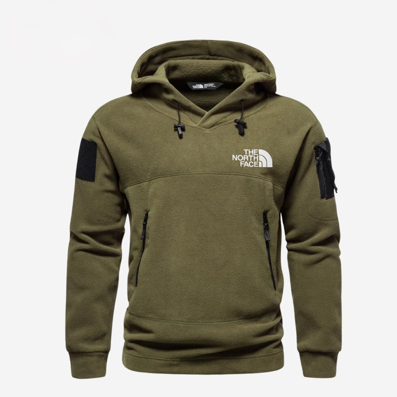 Herrens högpresterande fleece hoodie - Utrensningsrea