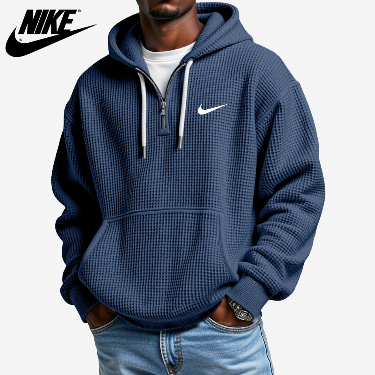 Texturerad Hoodie || UTFÖRSÄLJNINGSPRIS