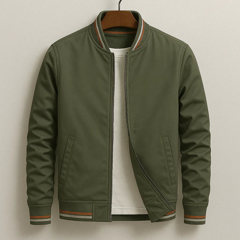 Maverick™ - Stilfull Randig Bomberjacka