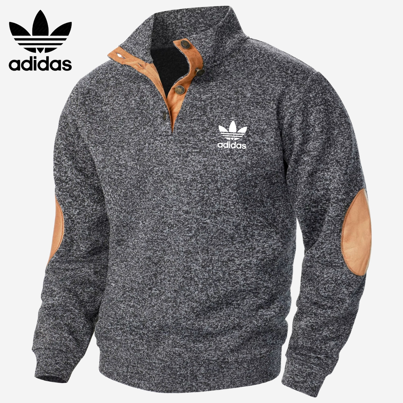 Halvknäppt sweatshirt || UTFÖRSÄLJNING
