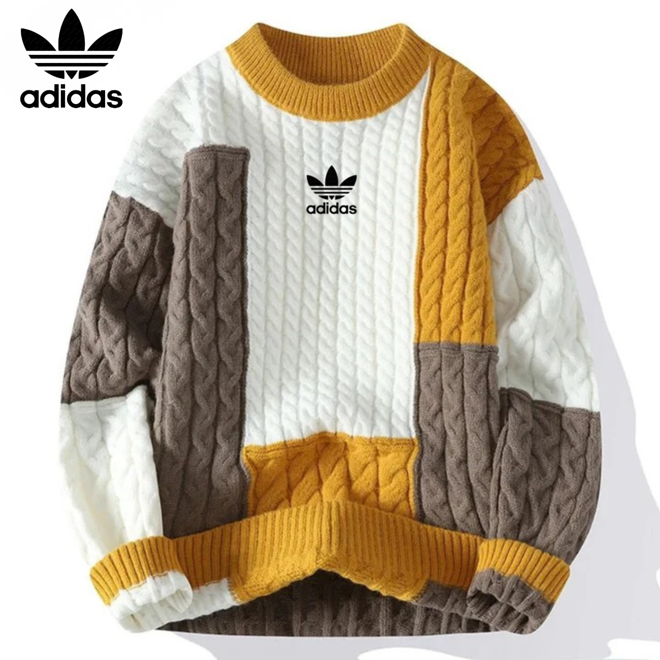 Retro Patchwork Tröja - UTFÖRSÄLJNING AV KOLLEKTION