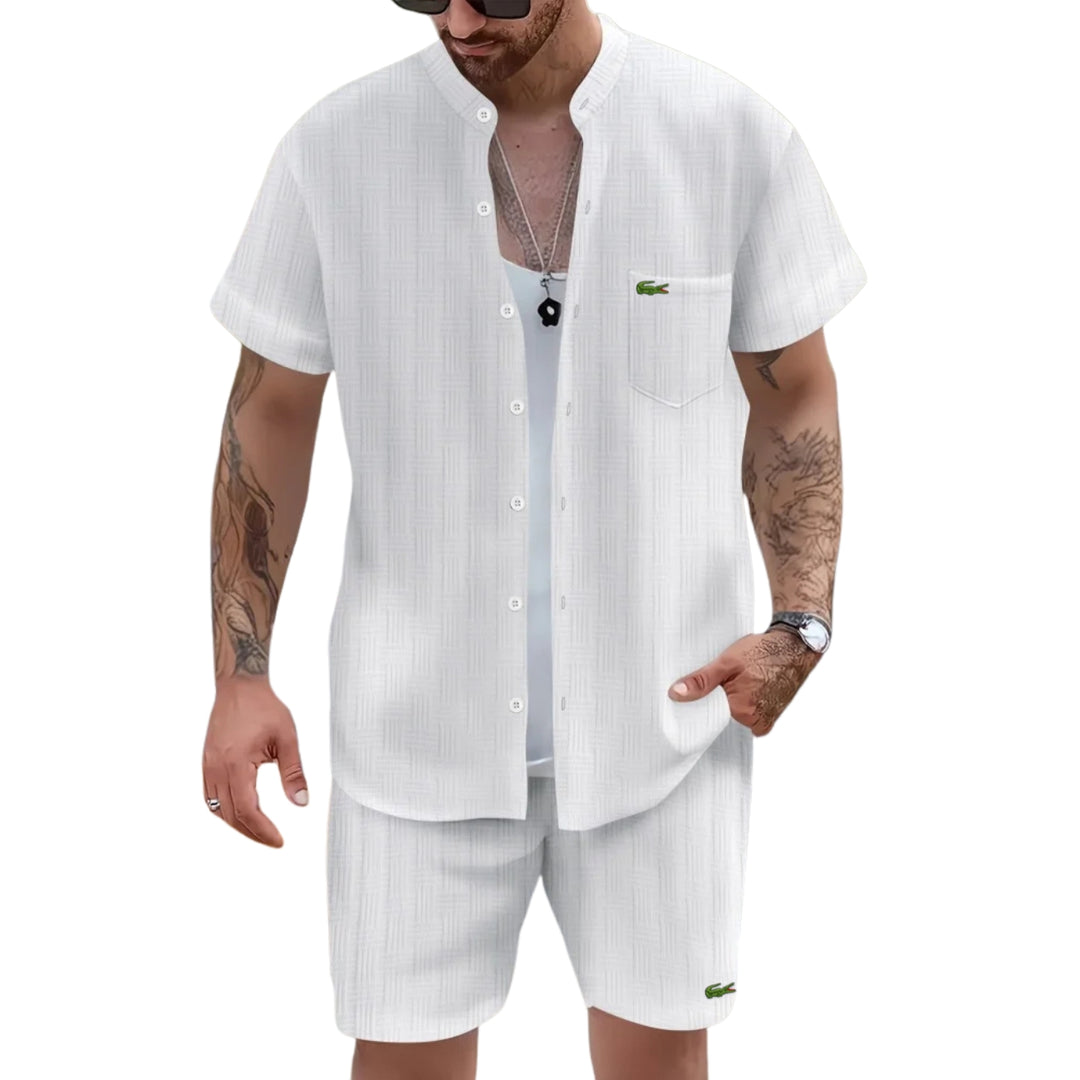 Avslappnad Outfit med Ståkrage - UTFÖRSÄLJNINGSPRIS