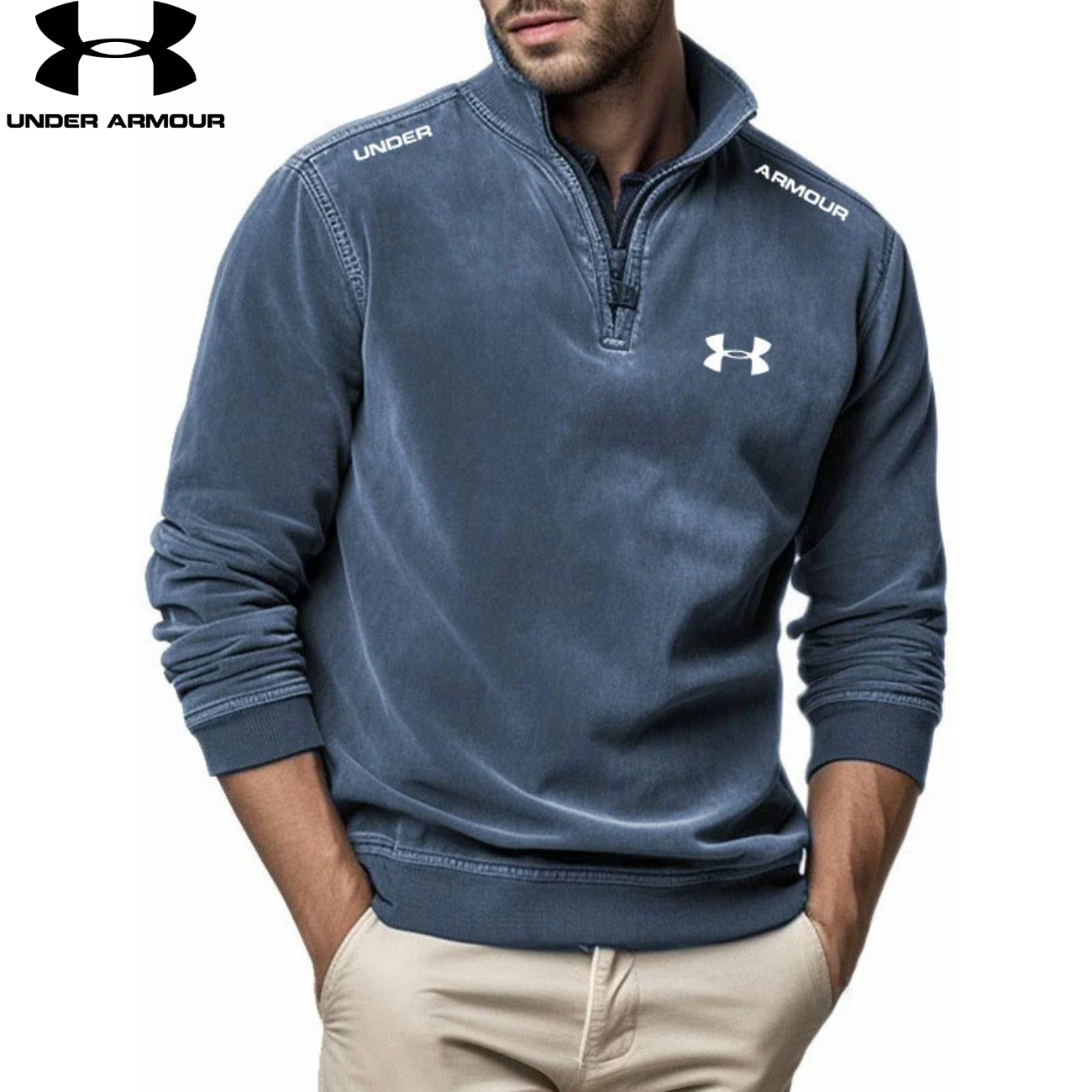 2026 Sweatshirt med Quarter Zip || Utförsäljning