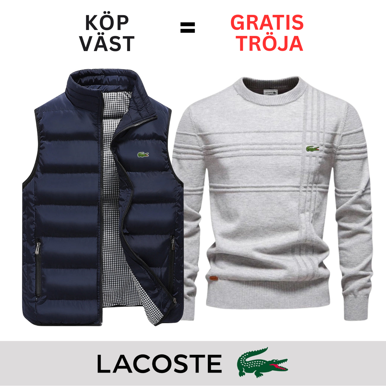 CASUAL VÄST + GRATIS TRÖJA || BEGRÄNSAT ERBJUDANDE