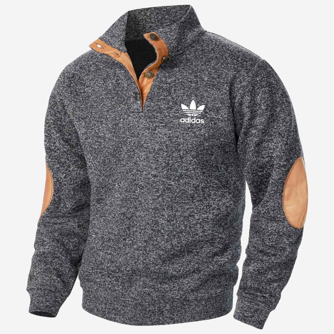 Halvknäppt sweatshirt - UTFÖRSÄLJNING