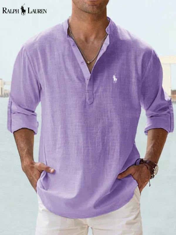Skjorta med lång ärm och modern passform för en casual chic-stil