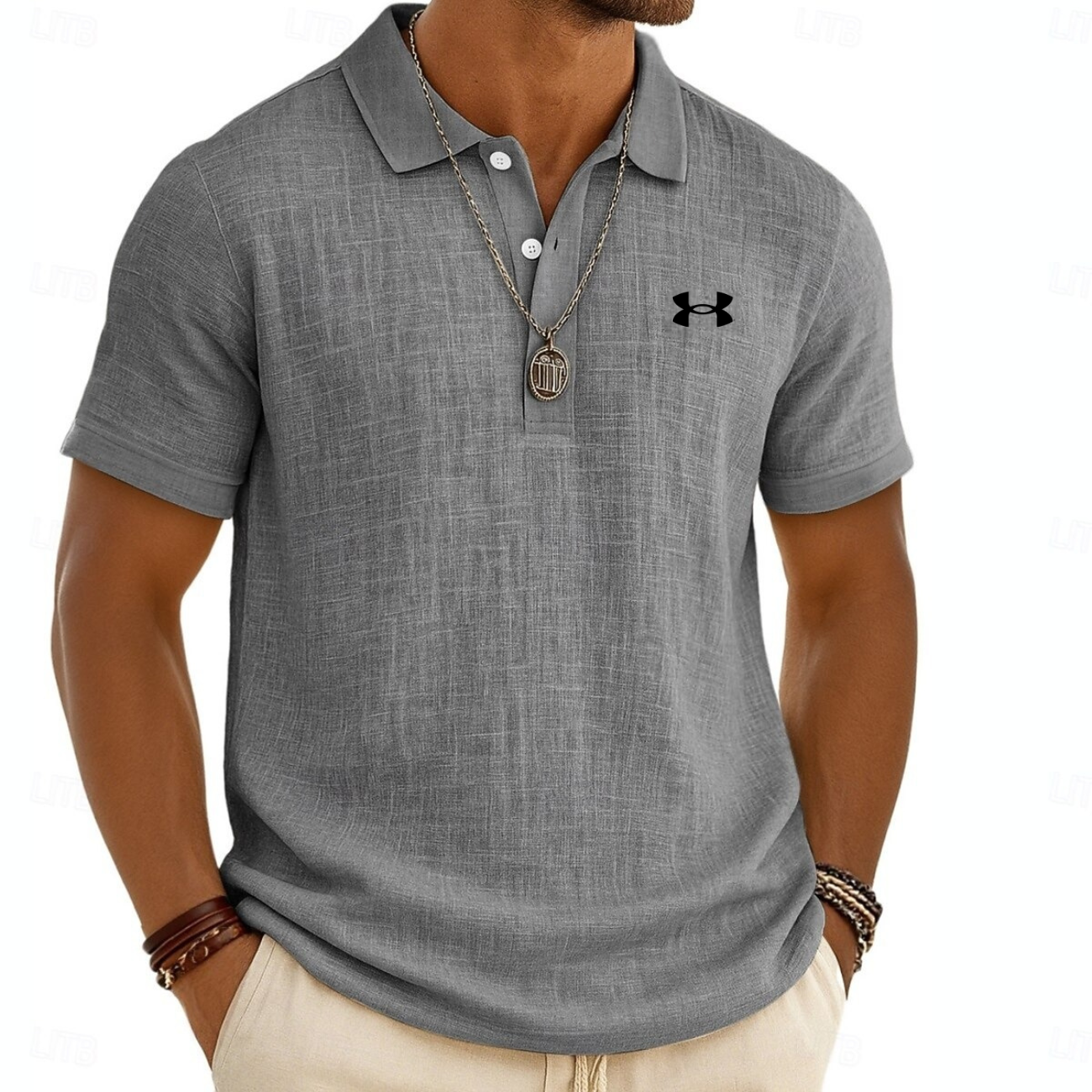 Modern strukturerad polo - utförsäljning