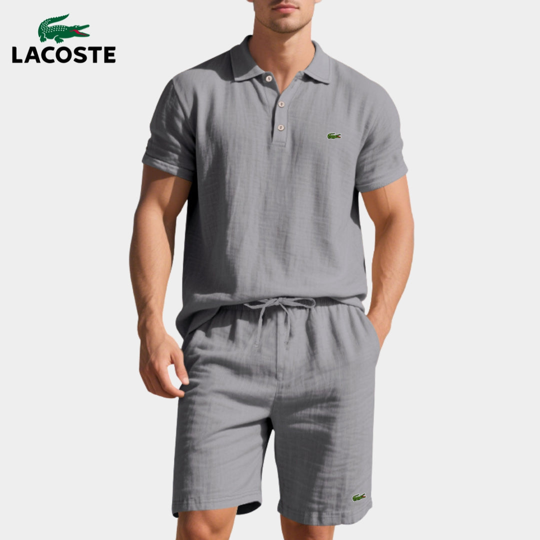 Avslappnad Polo- & Shortsset för Herr || LAGERRRENSNINGSPRIS