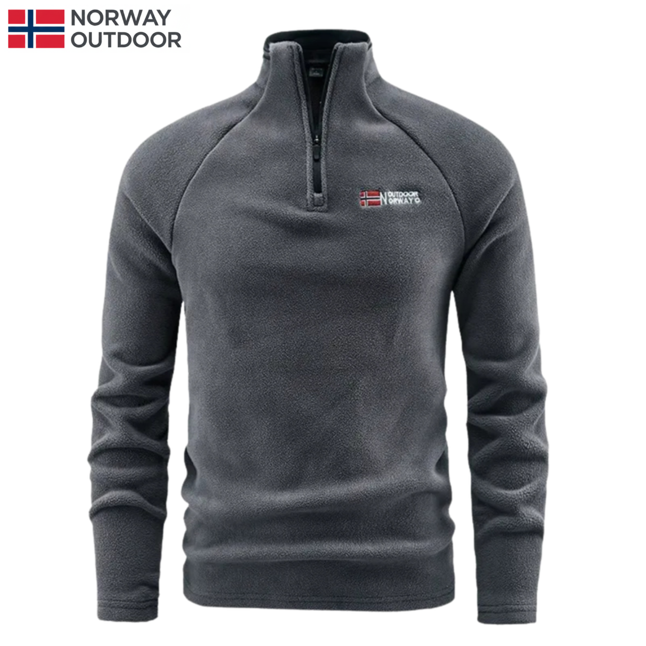 Termisk fleece med halv dragkedja för herr || Utförsäljning