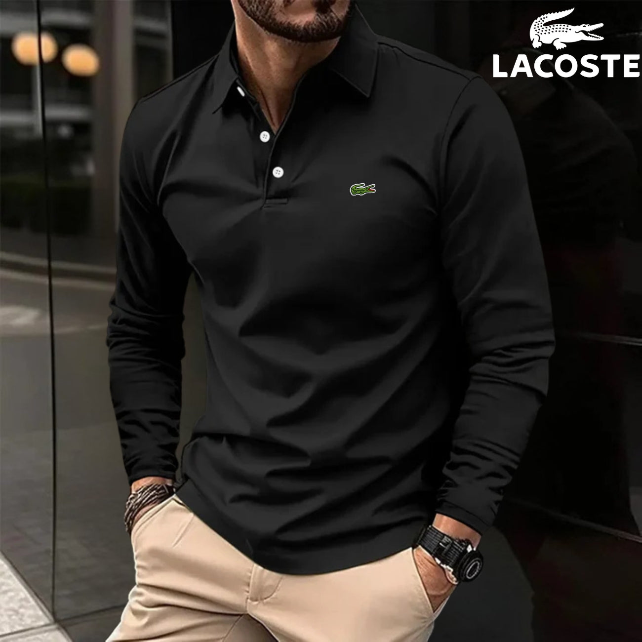 Långärmad Elegant Piké || UTFÖRSÄLJNINGSPRIS
