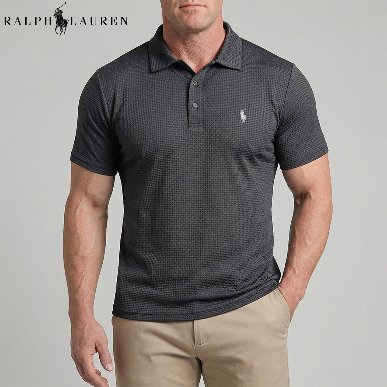 Waffle-Weave Tech Polo || Utförsäljning