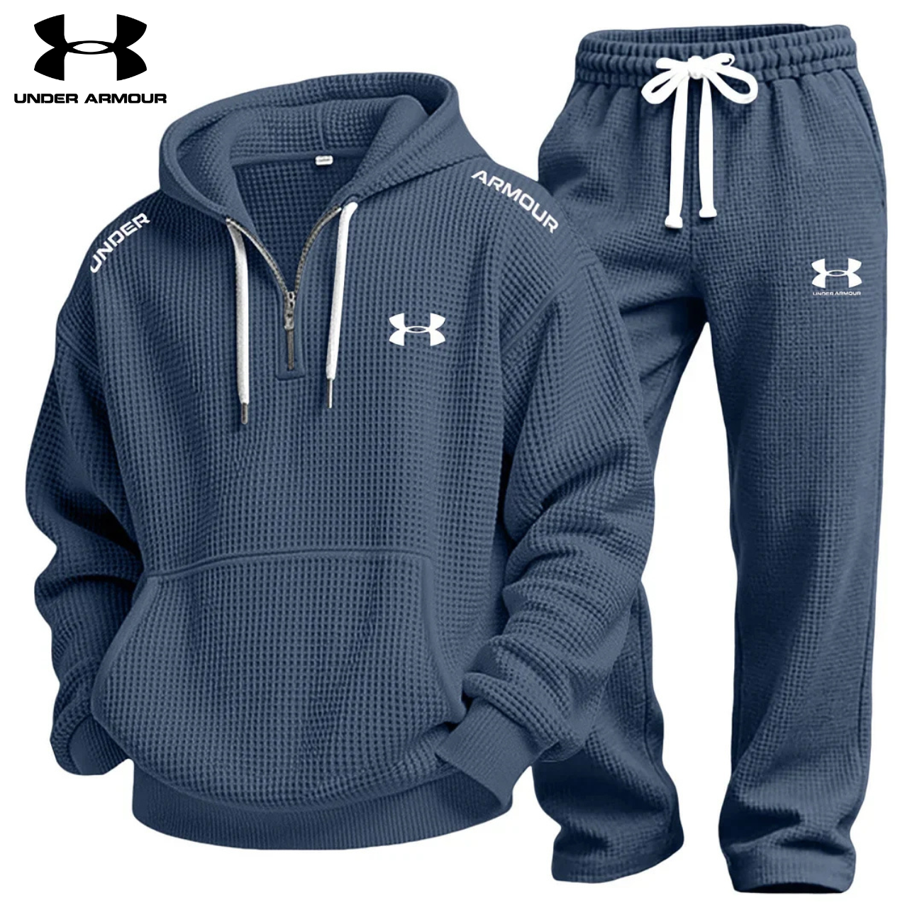 Prestandaset med Våffelstickad Hoodie och Joggingbyxa || Utförsäljning