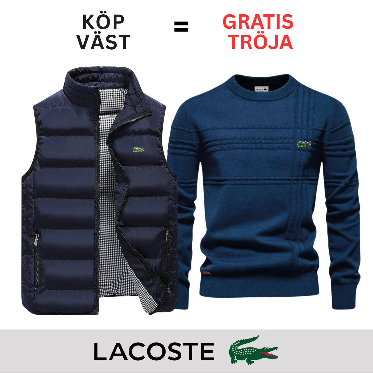 CASUAL VÄST + GRATIS TRÖJA || BEGRÄNSAT ERBJUDANDE