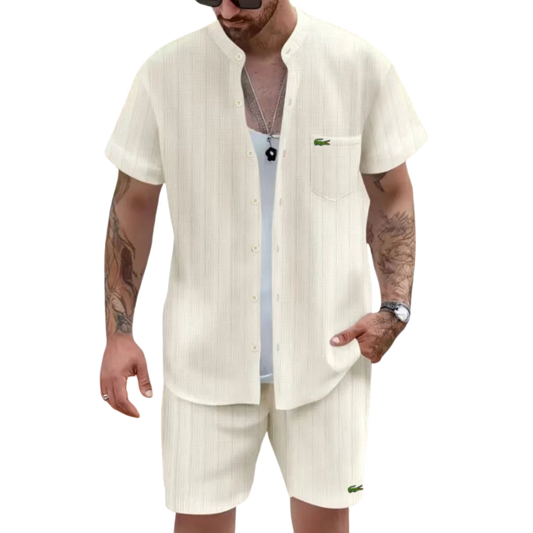 Avslappnad Outfit med Ståkrage - UTFÖRSÄLJNINGSPRIS