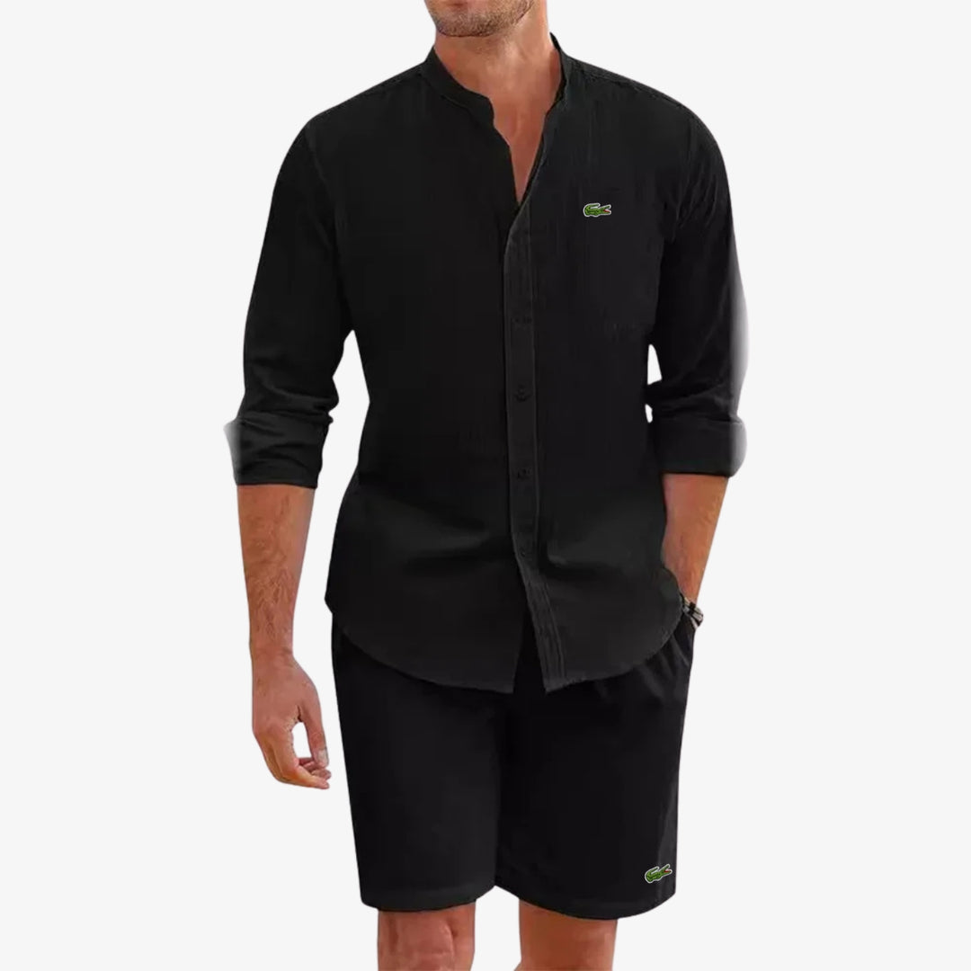 Elegant set med skjorta & shorts - UTFÖRSÄLJNING