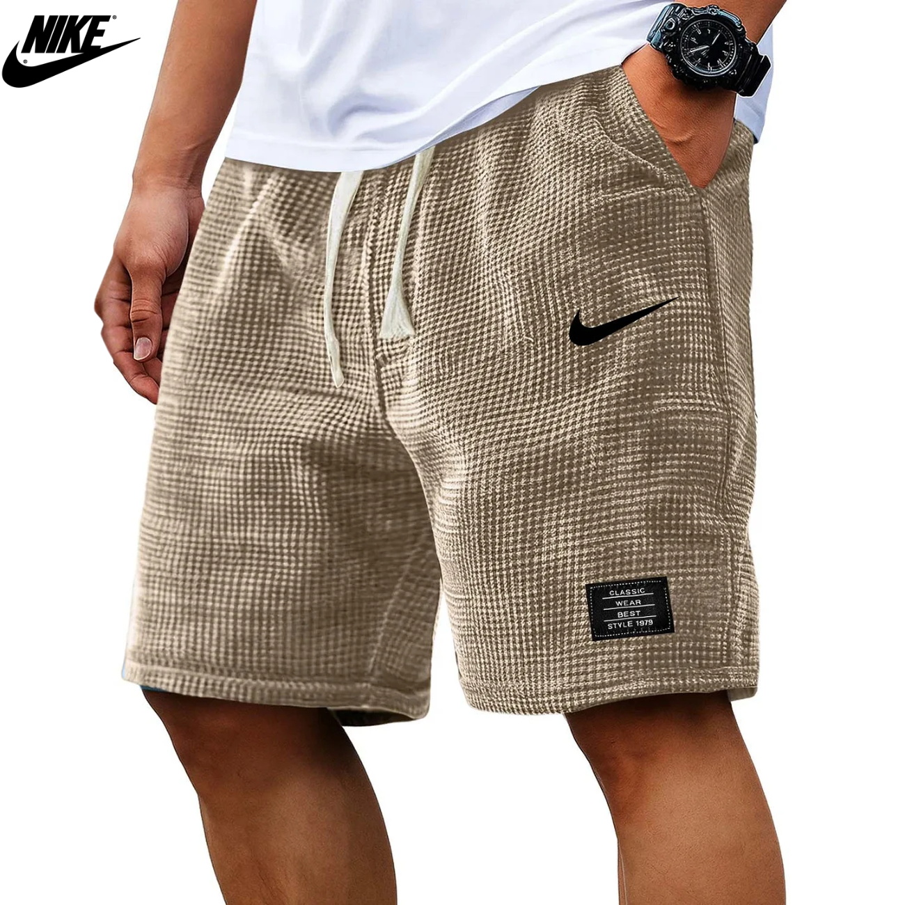 2026 Texturerade Waffle Knit-Shorts || Utförsäljning